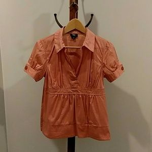 Coral blouse
